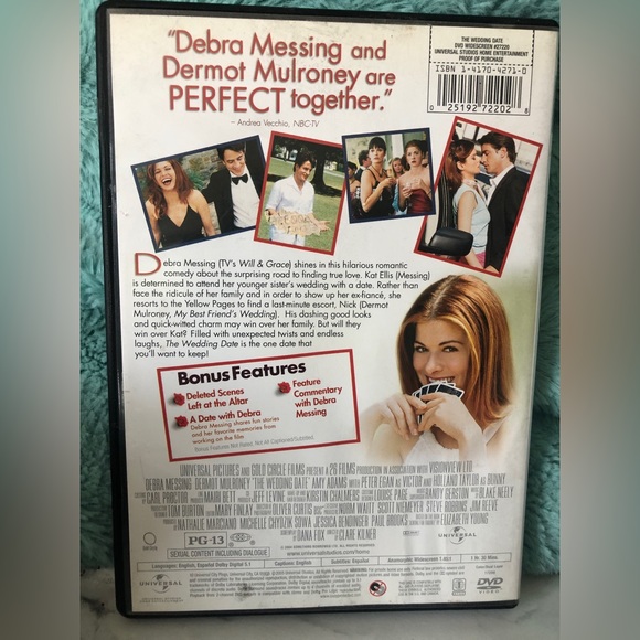 The Wedding Date (DVD 2005 Widescreen) Debra Messing Dermot Mulroney PG-13 - Picture 2 of 3